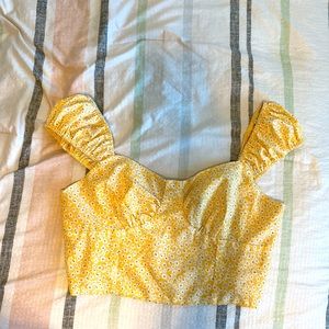 Cute Yellow Summer Top